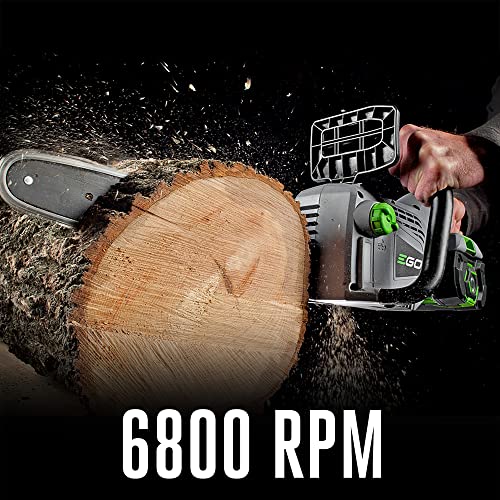 EGO Power+ CS1604 16-Inch 56-Volt Lithium-ion Cordless Chainsaw - 5.0Ah Battery and Charger Included , Black