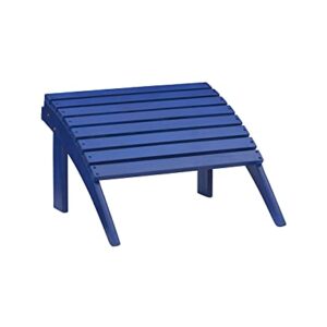 Linon Jayde Blue Adirondack Outdoor Ottoman