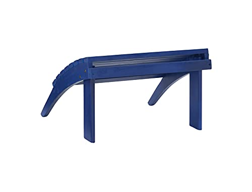 Linon Jayde Blue Adirondack Outdoor Ottoman