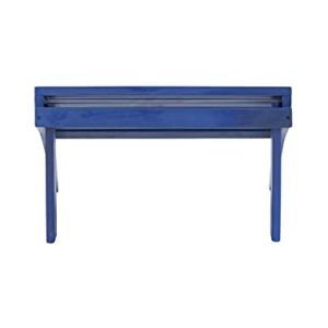 Linon Jayde Blue Adirondack Outdoor Ottoman