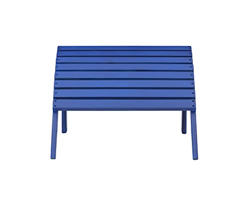 Linon Jayde Blue Adirondack Outdoor Ottoman