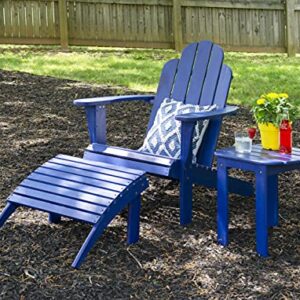 Linon Jayde Blue Adirondack Outdoor Ottoman