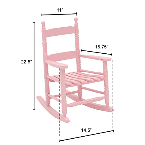 Woodlawn&Home, 881352, Classic Child's Porch Rocker, Pink