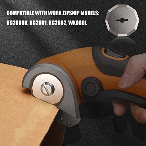 HandyTek 2-Pack WA2300 Blades Compatible with Worx ZipSnip Cordless Scissors Replacement Blades, Fits RC2600K, RC2601, RC2602, WX080L, WX081, WX082L, WX081L, WX745L.9