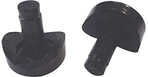16 new 3/4″ coved stem bumper glide patio outdoor chair 1/4″ hole black 728