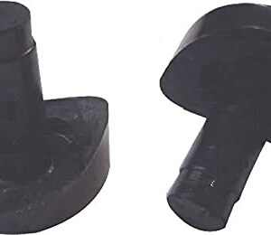 16 New 3/4" Coved Stem Bumper Glide Patio Outdoor Chair 1/4" Hole Black 728