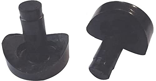 16 New 3/4" Coved Stem Bumper Glide Patio Outdoor Chair 1/4" Hole Black 728