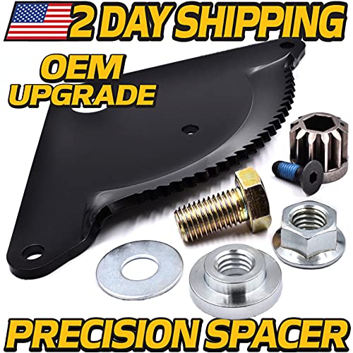 HD Switch - Improved Steering Gear Rebuild Kit Replaces 532194732 194732 Sector Plate, 587738906 Pinion, 532194747 Machined Pivot Bushing Upgrade & Hardware - Husqvarna Craftsman AYP Poulan Weedeater