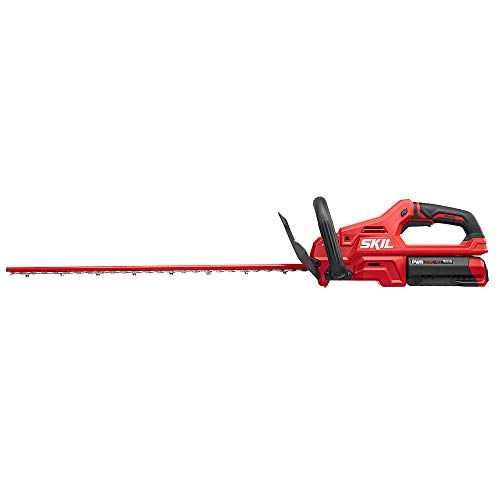 SKIL PWR CORE 40 Brushless 40V 24” Cordless Hedge Trimmer Kit with Dual Action Blade, 3/4'' Cut Capacity, Includes 2.5Ah Battery and Auto PWR Jump Charger - HT4221-10