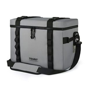 TOURIT Cooler Bag 46-Can Large Collapsible Cooler Bag 32L Insulated Leakproof Coolers for Picnic, Beach, Work, Trip