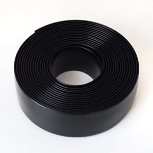 50ft long 2″ wide vinyl chair strapping. repair & replacement matte finish. for patio outdoor lawn garden durable attractive (black)