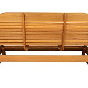 Kilmer Creek Rustic Finished 5' Cedar Porch Glider, Amish Crafted