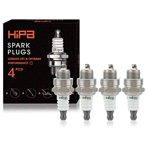 Hipa Nickel Standard Spark Plug Replace for NGK BPMR7A Champion RCJ7Y STHIL 017 018 MS170 MS180 MS290 MS310 MS390 029 039 Chainsaw(4 Pack)