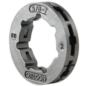 oregon 68210 7-tooth standard 7 spline power mate rim pitch, 3/8″,gray