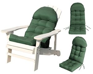 cosnuosa rocking chair cushion high back adirondack chair cushion waterproof patio cushions for outdoor furniture dark green