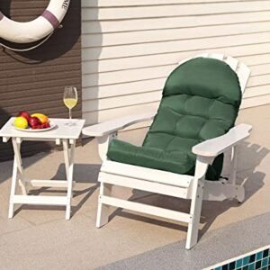 COSNUOSA Rocking Chair Cushion High Back Adirondack Chair Cushion Waterproof Patio Cushions for Outdoor Furniture Dark Green