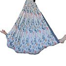 SENSORY4U Sensory Swing (Double Layered Sloth Print or Gray Fabric) Indoor Therapy Swing Snuggle Cuddle Hammock Cacoon for Children with Autism ADHD and Aspergers