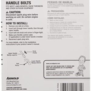 Arnold Universal T-Handle Bolts, 4 Bolts and 2 Handles