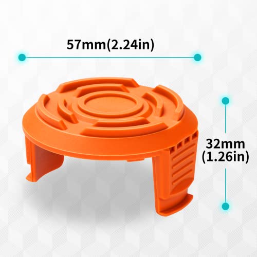 YWTESCH Spool Cap Cover for Worx,Trimmer Replacement Spool Cap Covers for Worx,Suitable for Worx Weed Eater (3 Pack)