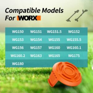 YWTESCH Spool Cap Cover for Worx,Trimmer Replacement Spool Cap Covers for Worx,Suitable for Worx Weed Eater (3 Pack)