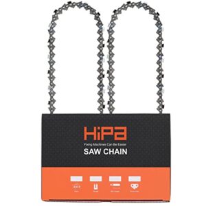 hipa pack-of-2 18″ chainsaw chain for stihl ms271 ms290 026 ms310 ms390 ms260 ms261 ms270 ms280 ms291 ms341 ms360 ms361 024 028 029 030 031 032 034 036 039 040 22lpx074g .325″ pitch .063″ gauge 74 dl