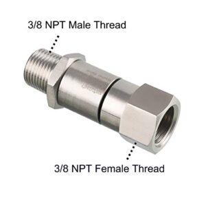 Tool Daily Pressure Washer Swivel, 3/8 Inch NPT-M Male Thread, 4000 PSI