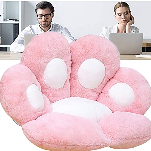 Cat Paw Shape Plush Seat Cushions Chair Cushions Office Cushion