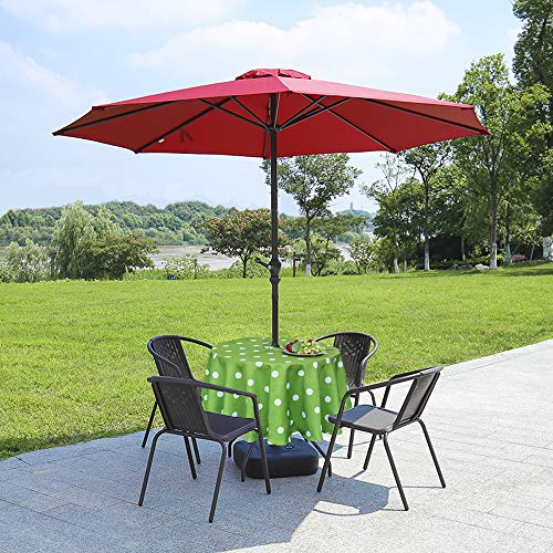 Eternal Beauty Outdoor Tablecloth Round 60" Spillproof Outdoor Tablecloth with Umbrella Hole Zipper for ST Patric Day Spring Summer Patio Table (Green Polka Dot)