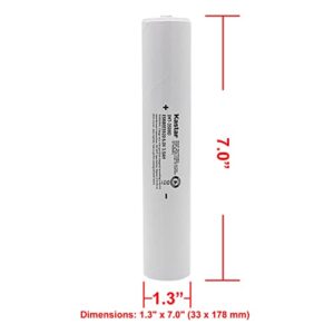 Kastar Batter 1-Pack Ni-MH 6.0V 3.5AH Replacement for Maglite 40070131 40070149 40070249 405462100, Maglite 108-000-817 108-817 108-000-439 108-439, INTEC IMT-3500D, ESR4EE3060 ET2600D, ESR8EE5920