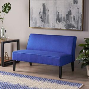 Christopher Knight Home Dejon Fabric Loveseat, Royal Blue, Dimensions: 30.00”D x 50.00”W x 32.20”H