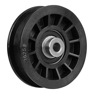 fourtry 194327 flat idler pulley fit for craftsman riding mower – flat pulley fit for hu ariens poulan craftsman yt4000 ys4500 lawn tractor with 42″ 54″ deck, replace 532194327 280-6630