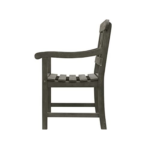 Vifah V1298 Renaissance Outdoor Hand-Scraped Hardwood Armchair