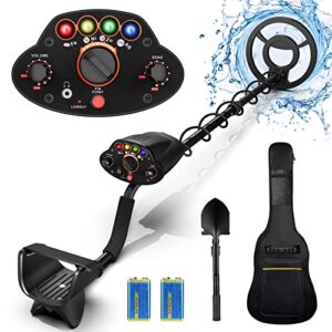 Metal Detector for Adults, High Accuracy Professional Adjustable Waterproof, 5 Detection Modes, 8" Lightweight Upgrade Metal Detector for Treasure Hunting