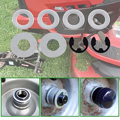 9040H Front Wheel Bushing to Bearing Conversion Kit Compatible with Craftsman, Poulan, Husqvarna, Jonsered, Murray Lawn Mower Fits 532009040, 532124959, 91334, 491334MA, 5920H, 9040HR, 9040N