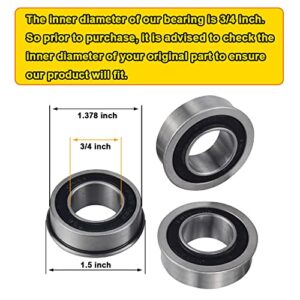 9040H Front Wheel Bushing to Bearing Conversion Kit Compatible with Craftsman, Poulan, Husqvarna, Jonsered, Murray Lawn Mower Fits 532009040, 532124959, 91334, 491334MA, 5920H, 9040HR, 9040N