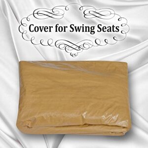 BenefitUSA Outdoor Furniture Porch Set 3 Seater Size Swing Cover Protective Protector, Tan