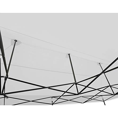 AMERICAN PHOENIX 10x20 Canopy Tent Pop Up Portable Instant Commercial Heavy Duty Outdoor Market Shelter (10'x20' (Black Frame), White)