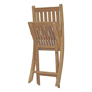 Modway EEI-2702-NAT Marina Premium Grade A Teak Wood Outdoor Patio Folding Chair, Natural