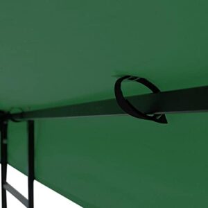 Yescom 10'x10' Gazebo Top Replacement for 1 Tier Outdoor Canopy Cover Patio Garden Yard Dark Green Y0041007