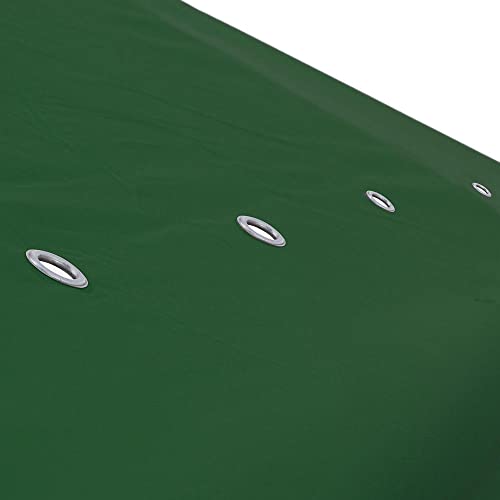 Yescom 10'x10' Gazebo Top Replacement for 1 Tier Outdoor Canopy Cover Patio Garden Yard Dark Green Y0041007