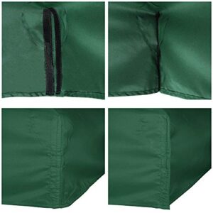 Yescom 10'x10' Gazebo Top Replacement for 1 Tier Outdoor Canopy Cover Patio Garden Yard Dark Green Y0041007