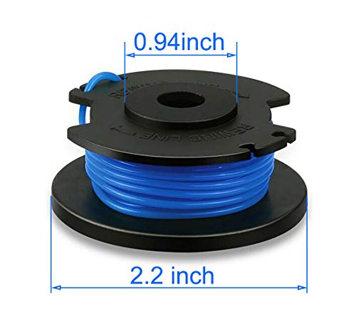 Replacement String Trimmer Spool for Ryobi Weed Wacker String,11ft 0.065" String Trimmer Line for ryobi String Trimmer Refill,for Ryobi One+ AC14RL3A 18v 24v and 40v Cordless Weed Eater(12 + 2Pack)