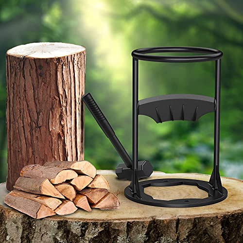 CRACCKER Log Splitter Kindling Wood Splitter, Kindling Firewood Splitter, Manual Log Splitter Wedge Kindling Splitter Cracker for Wood, Heavy Duty Firewood Cutter