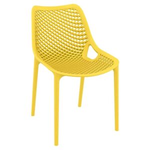 compamia air patio dining chair in yellow (set of 2)