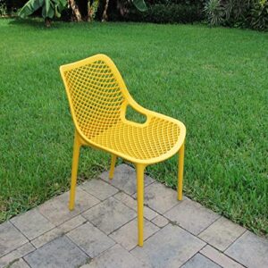 Compamia Air Patio Dining Chair in Yellow (Set of 2)