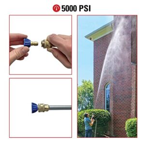 Simpson Cleaning 80177 5000 PSI Universal Second Story High Reach Pressure Washer Nozzle Kit, Soap and Rinse, 1/4-Inch Quick Connect, Cold-Water Use