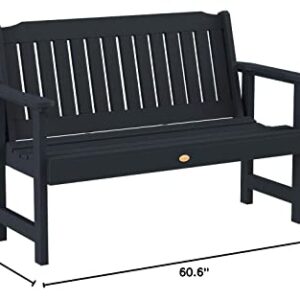 Highwood AD-BENW1-BKE Lehigh Garden Bench, 5 Feet, Black