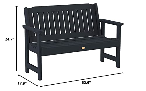 Highwood AD-BENW1-BKE Lehigh Garden Bench, 5 Feet, Black