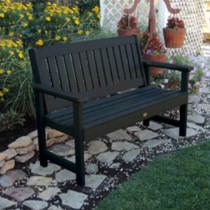 Highwood AD-BENW1-BKE Lehigh Garden Bench, 5 Feet, Black