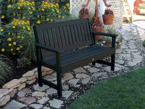 Highwood AD-BENW1-BKE Lehigh Garden Bench, 5 Feet, Black